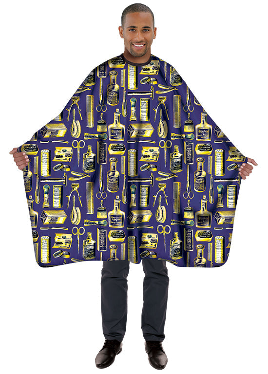 Betty Dain Barber Apparel Limited Edition Vintage Gold Styling Cape - 4 colors - Palms