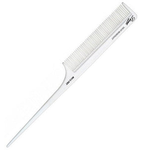 Diane 8" Thin Rat Tail Comb White #D6113 - Dozen Pack - Palms Fashion Inc.