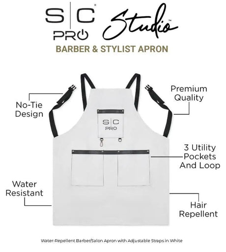 Style Craft Pro Apron - White # SC339W | Palms