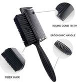 PALMS Double-sided Barber Fade Brush Combine Comb - Palms.